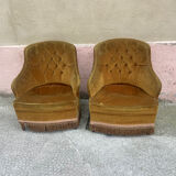 Pair of vintage toad chairs