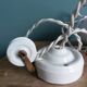Adjustable "rise and fall" suspension, opaline and porcelain rise and fall