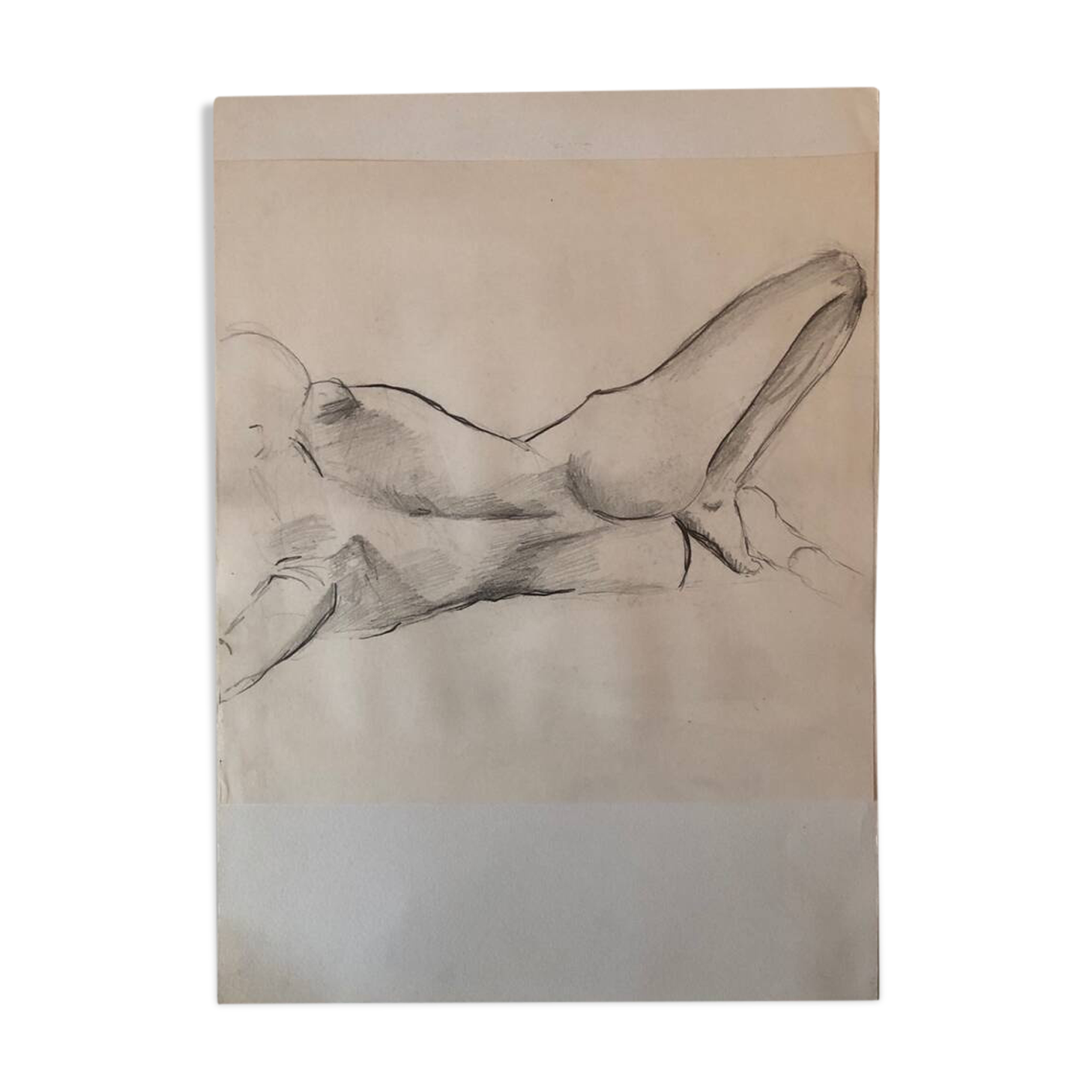 Naked back lying down