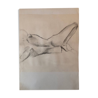 Naked back lying down