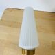 Pair of brass and opaline Lunel sconces, Arlus 50s