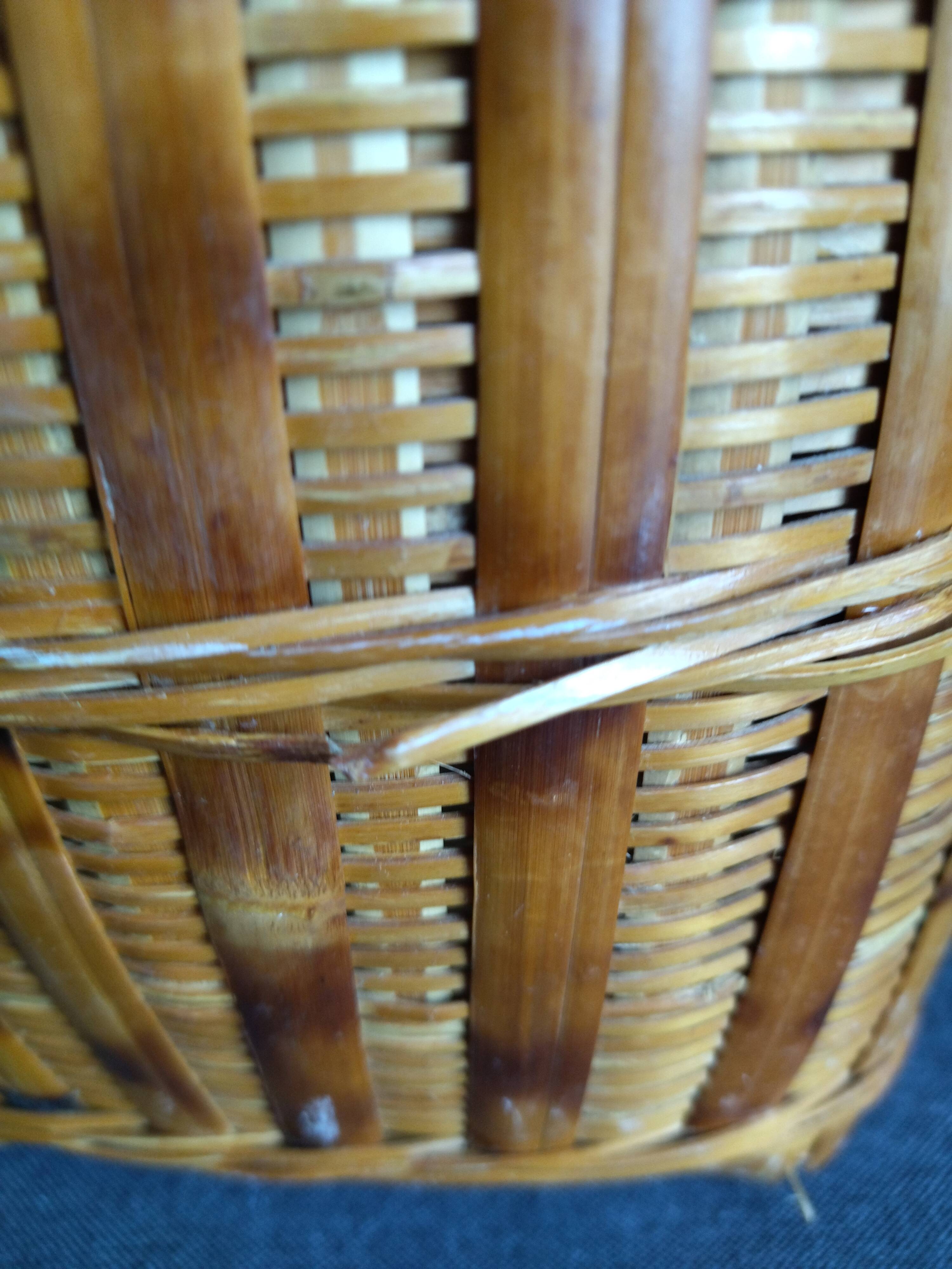 Vintage rattan pot cover