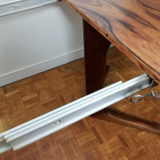 Central-footed rosewood round table