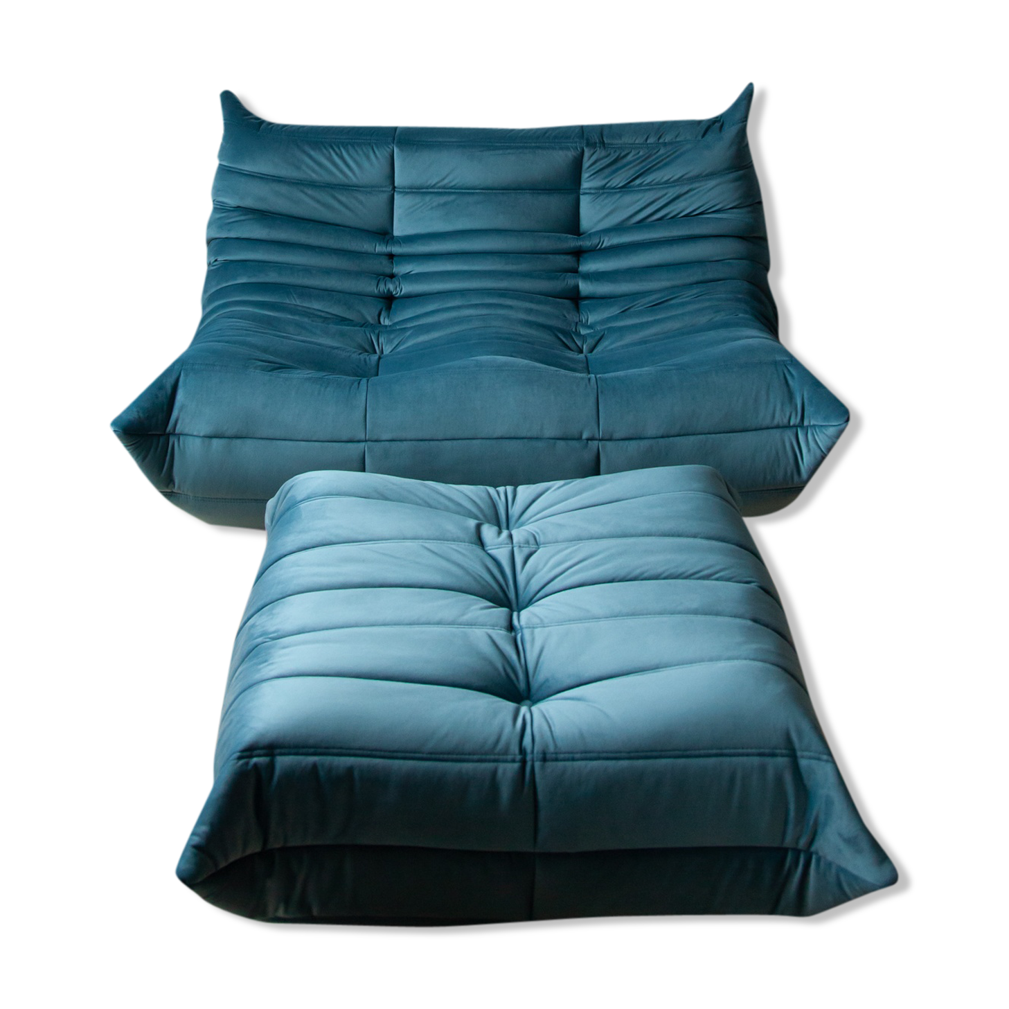 Togo sofa and pouf by Michel Ducaroy for Ligne Roset