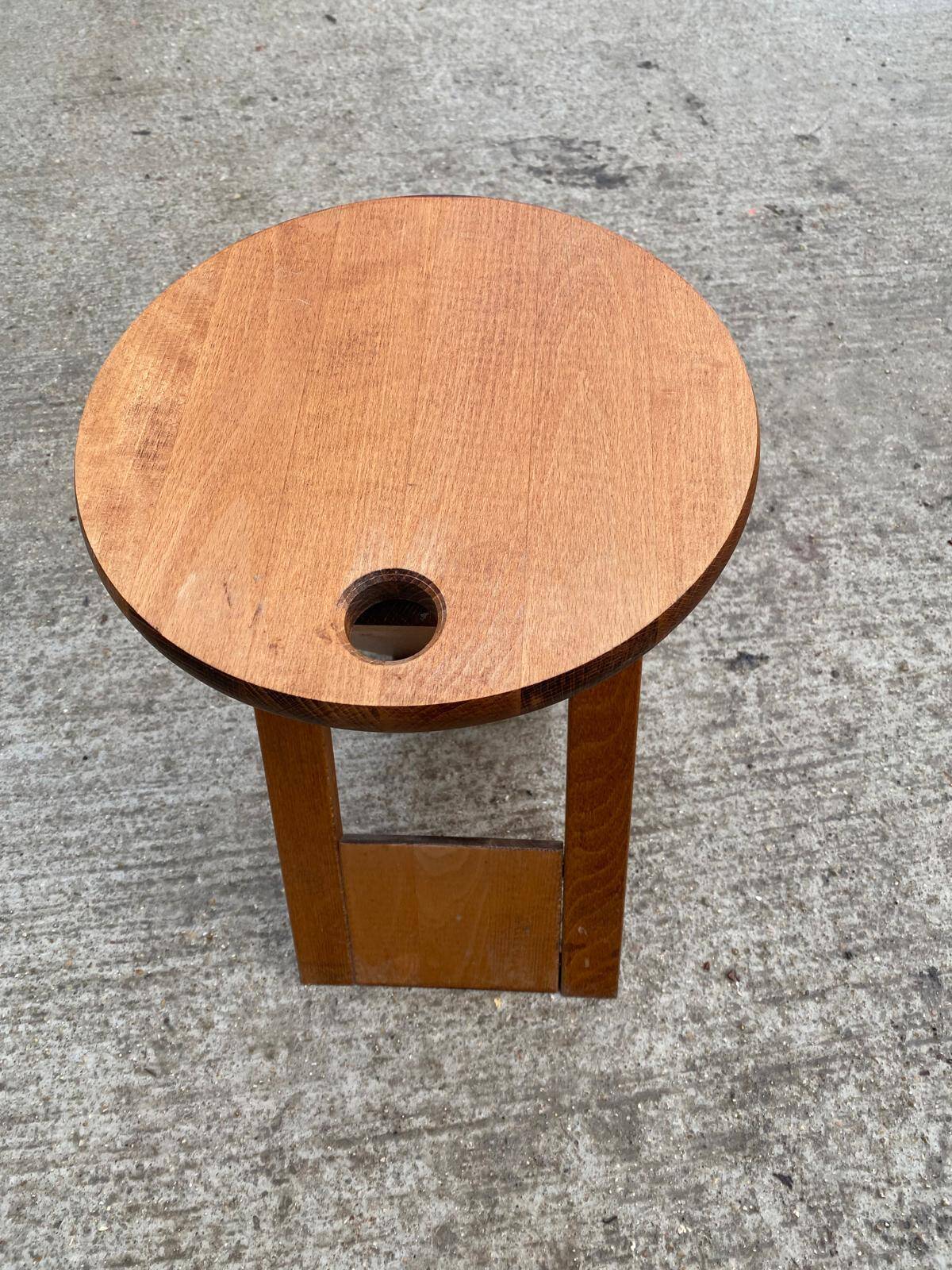 Tabouret pliable Suzy en hêtre massif par Adrian Reed 1980