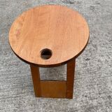 Suzy folding stool in solid beech by Adrian Reed 1980