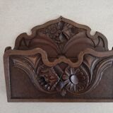 Old Black Forest style wall mail holder
