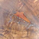 Art Deco walnut pedestal table