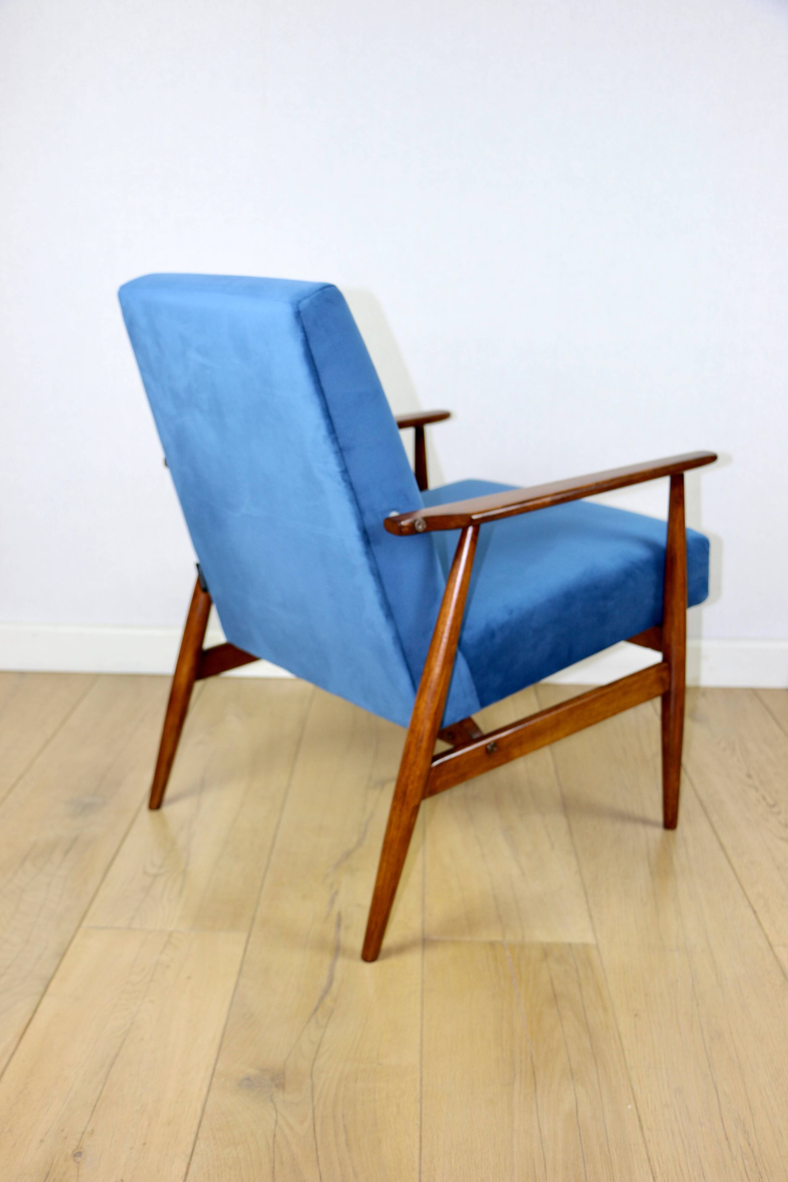 Vintage Easy Armchair 'Lis', 1970s blue - 2 pieces available