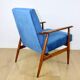 Vintage Easy Armchair 'Lis', 1970s blue - 2 pieces available