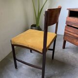 Bureau et sa chaise scandinave palissandre
