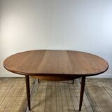 G-PLAN round teak table with butterfly extension, 1960s