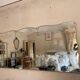 Art Deco sculpted bistro brasserie mirror 1960 225x100cm