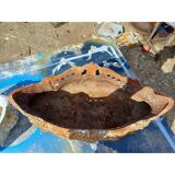 Pair of cast iron planters from 1900 from Charleville-Mézières, rocaille style