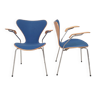 Lot de 2 chaises Série 7 par Arne Jacobsen pour Fritz Hansen