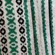 Set of 7 napkins in cotton / linen vintage light green color