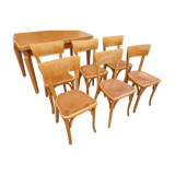 Serie 6 chairs baumann bistro kitchen vintage bar