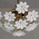 Audrey Hepburn, Delicious Murano Glass Ceiling Light White Wall Light Flowe