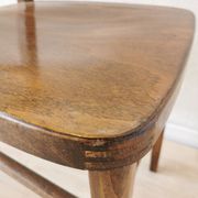 Vintage Wooden Dining Chair: Tyrolean Farmhouse Bistro, 1970s