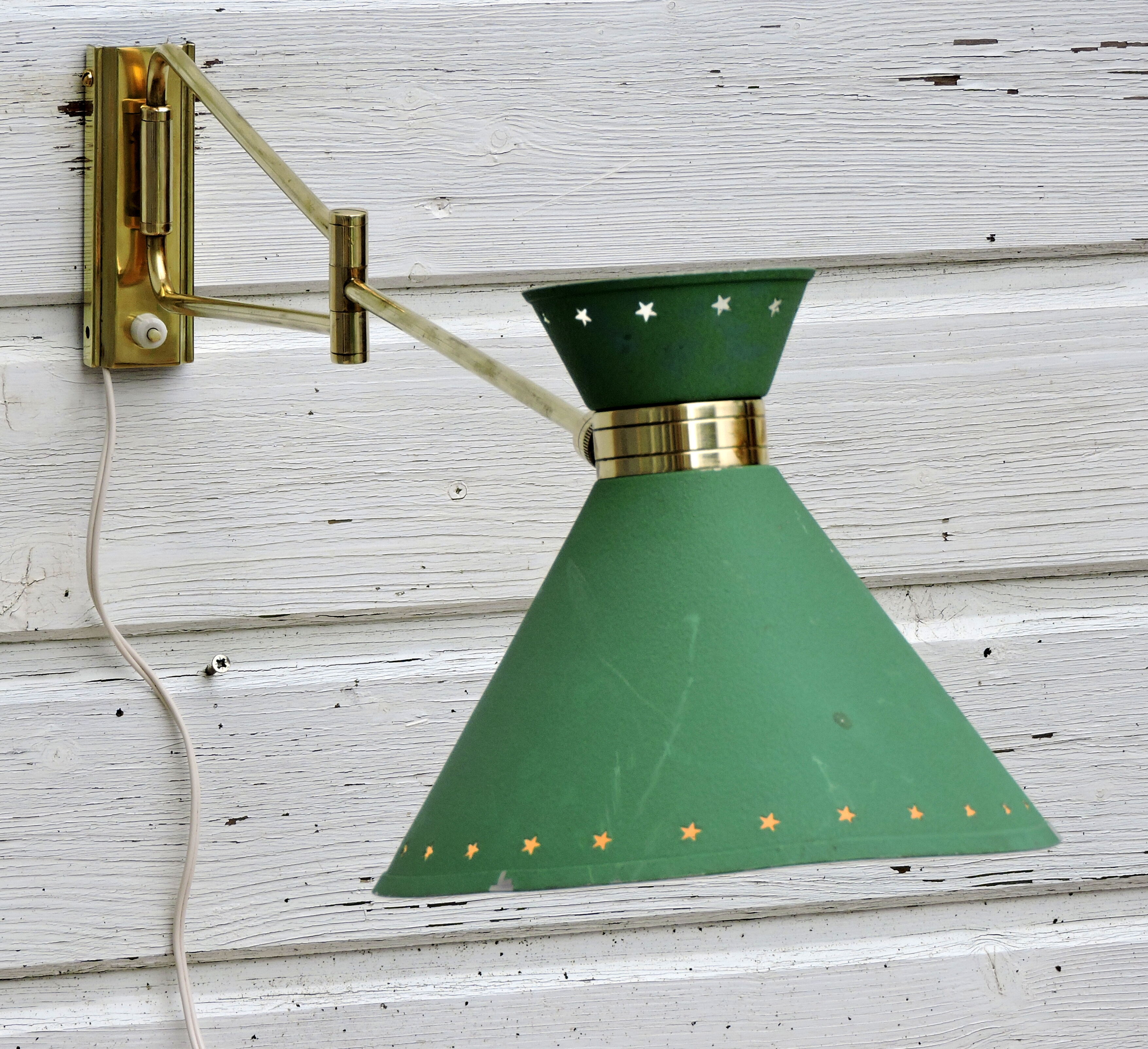 Diabolo wall lamp by René Mathieu, 1950