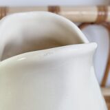 Zoomorphic pitcher fish Ceramic beige FDC Charolles