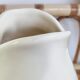 Zoomorphic pitcher fish Ceramic beige FDC Charolles