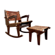 Rocking and Ottoman armchair Angel Pazmino 1960.