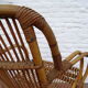 Fauteuil en rotin vintage