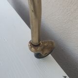 Vintage folding rolling service in Formica and brass plated