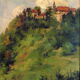 Painting by Robert KUVEN – Oil on canvas [ HST ] – Landscape HEILIGENBERG in ALSACE