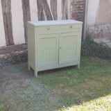 Parisian sideboard 2 doors 2 drawers Luxembourg green