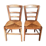 Lot of 2 mulched chairs