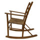 Mid century pine & sisal rocking chair, 1950s