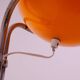 Atomic age Orange glass floor lamp by Tibor Hazi, Hungary, 1973