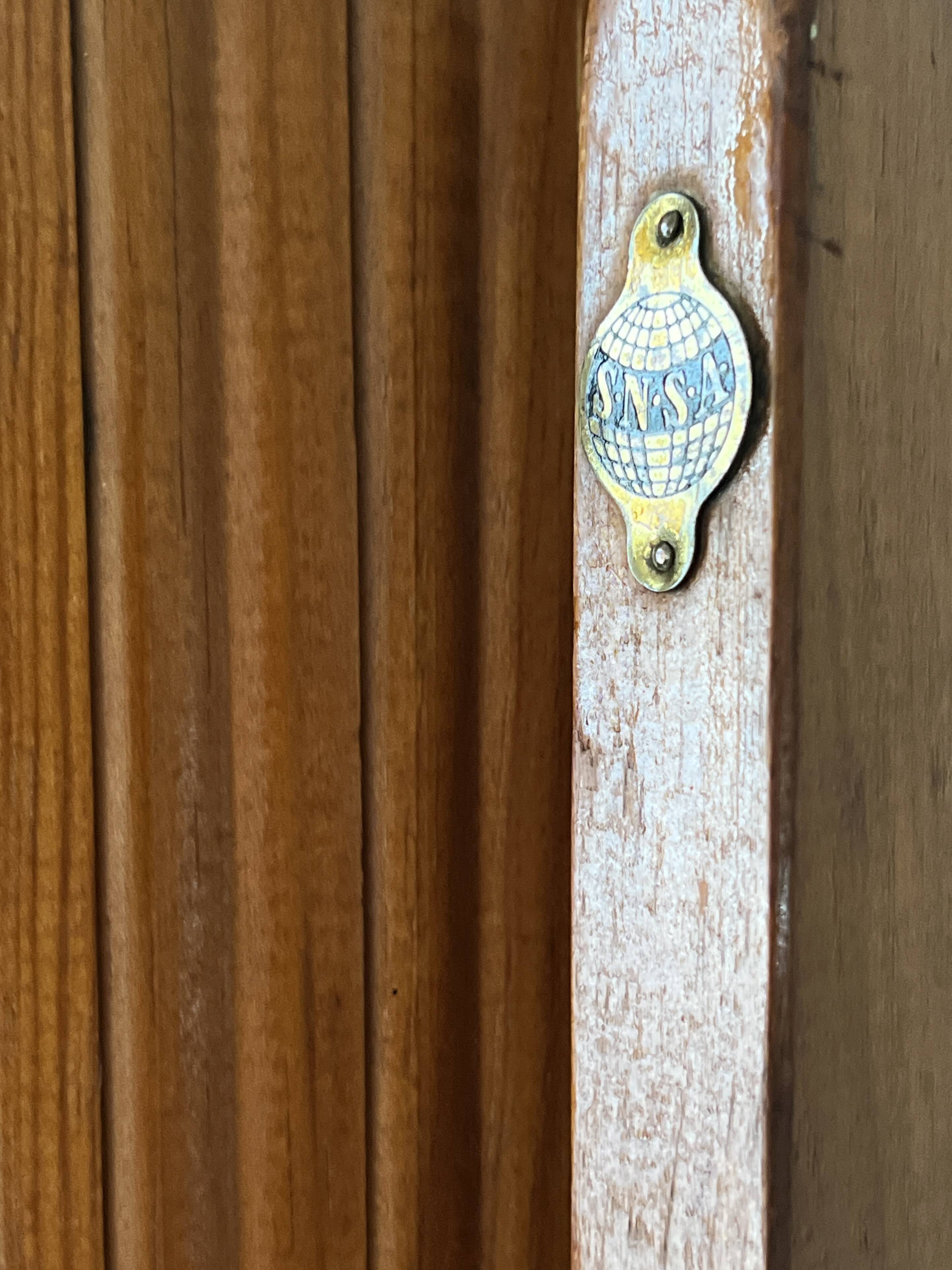 Modular wooden screen / partition by Baumann, SNSA design 1950