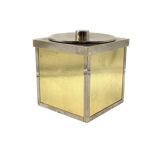 Hollywood regency golden Ice Bucket, Italy, ca. 1970s