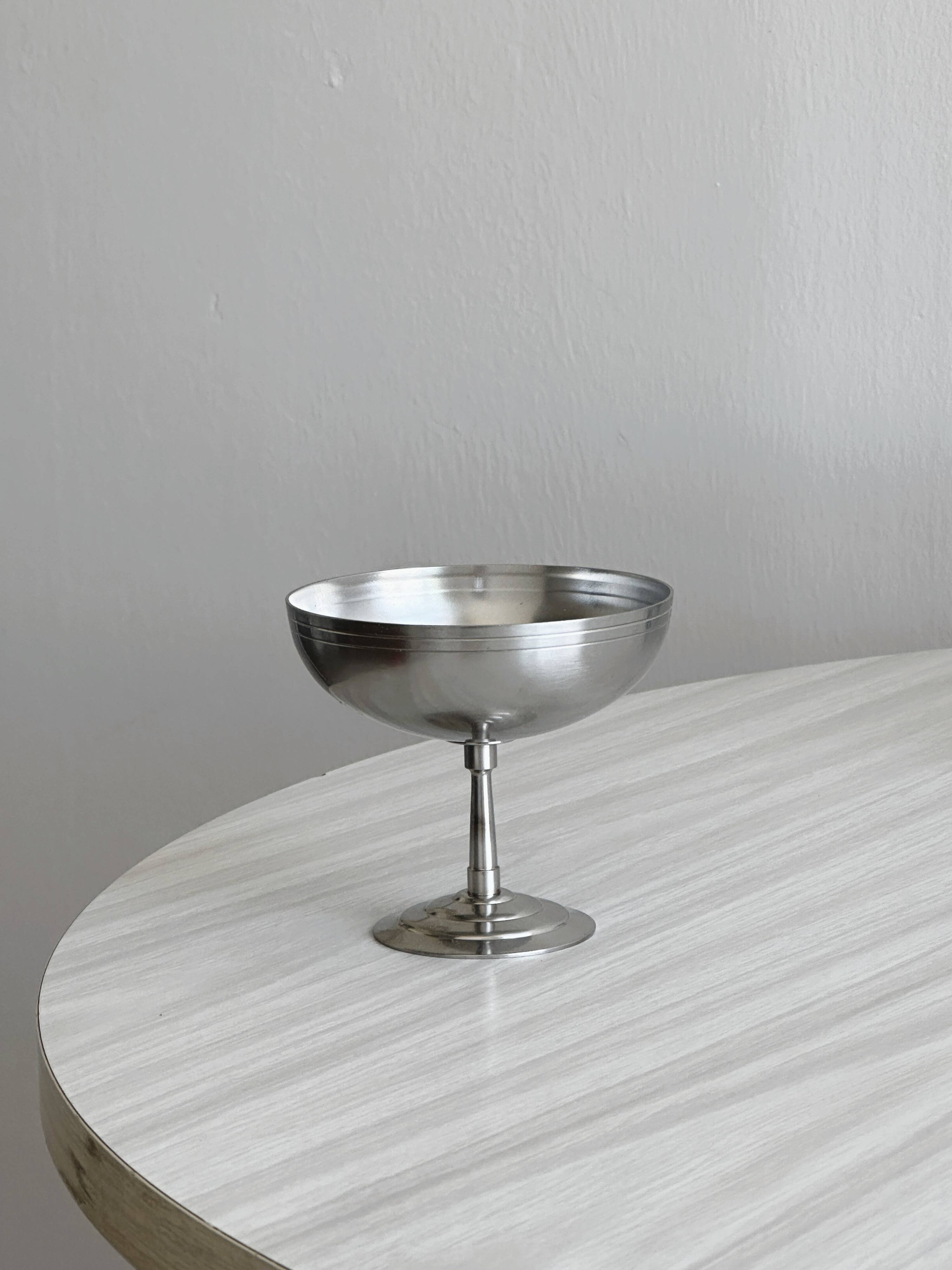 6 matte stainless steel cups