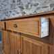 Buffet rustique français années 1920 – Buffet en pin ancien – Îlot de cuisine – Meuble de rangement 3 portes
