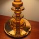 Small Art Deco lamp in copper glass