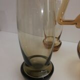 Service with 1 pitcher and 4 vintage design glasses