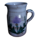 Decorative pitcher with thistle by Etienne Daniel, Vallauris