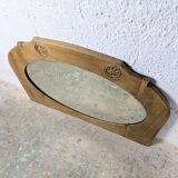 Carved oak mirror - 1930s