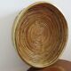 Round basket rattan and brass 60s 70s