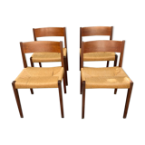 4 chairs model Pia by Poul Cadovius circa 1960