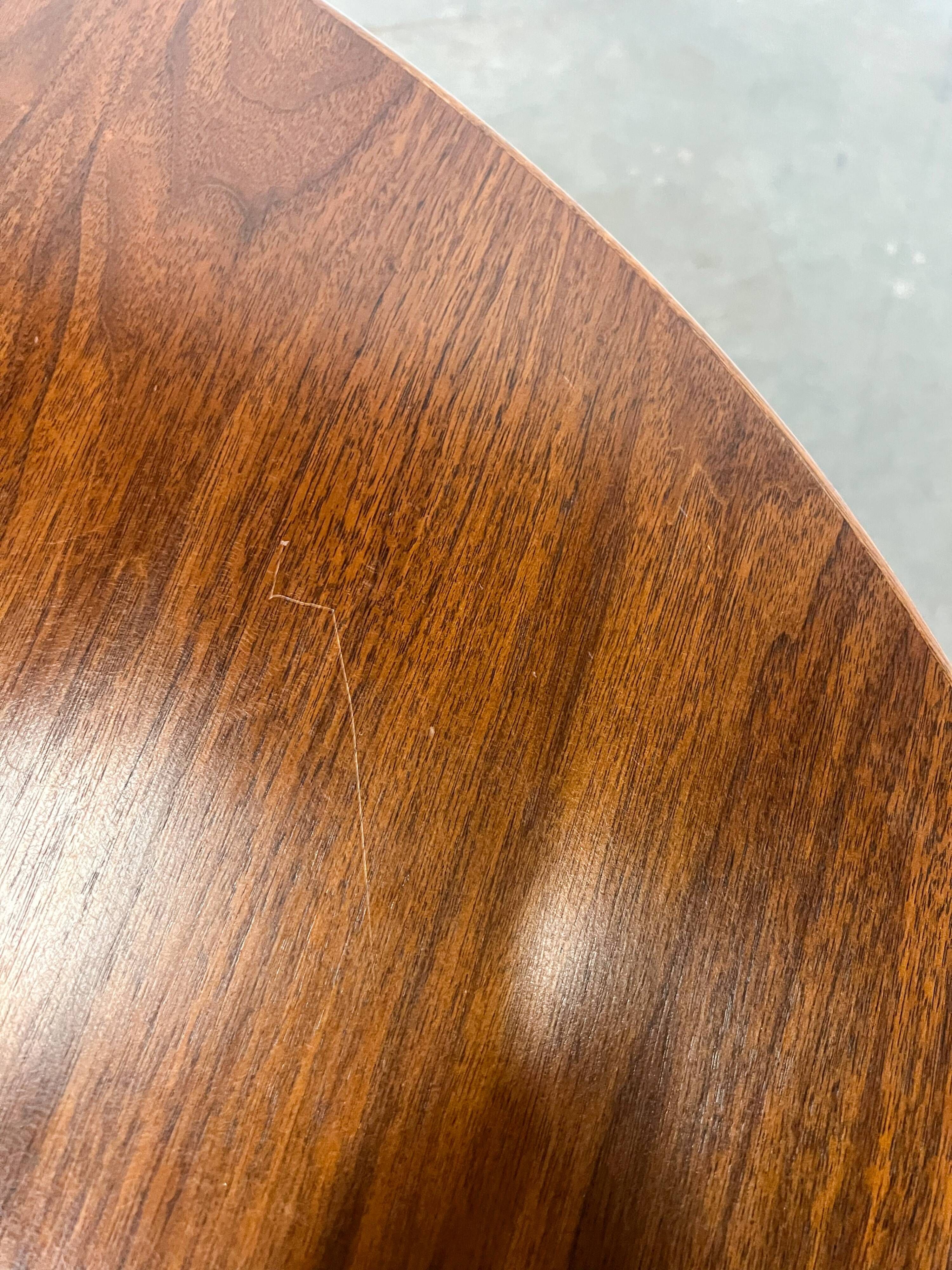 Vintage Baumann extendable table – 2 integrated extensions, 1960s