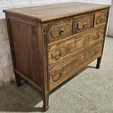 Burmese teak chest of drawers