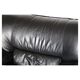 Post modern black leather armchair, Italy 1980 's