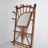 Coat rack bamboo cloakroom 1950