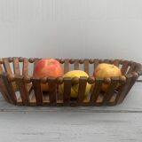 Scandinavian style wooden fruit bowl