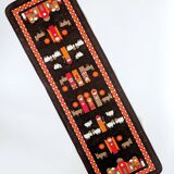 Södahl 1960s jute table runner, Nativity scene